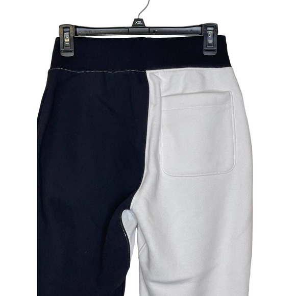 Champion Oreo Men's Sweat 2 Tone Pants Reverse Weave Mid-Rise Black/White Small - Picture 6 of 9